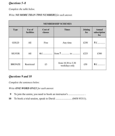 free ielts listening test